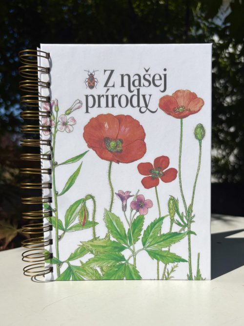 Veľký zápisník | maky (biele pozadie)